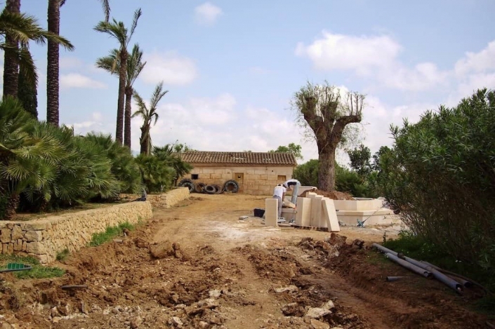Construcción de Jardines en Mallorca - Cal Reiet - Viveros Pou Nou
