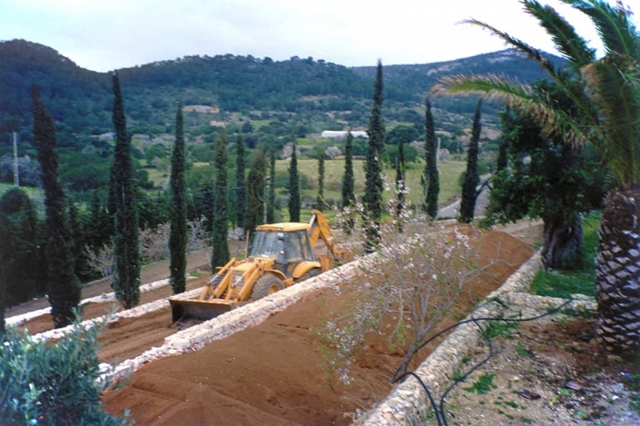 Construcción Jardín en finca Es Turó - Paisajismo en Mallorca